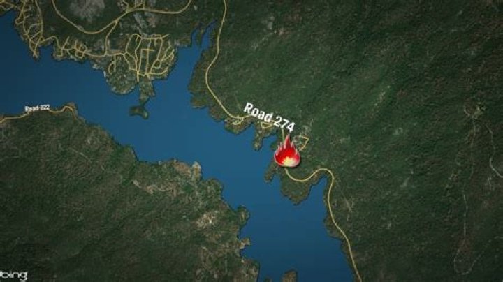 Is bass lake on fire?